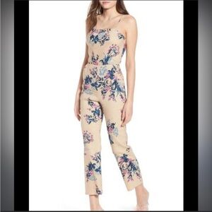 Leith Floral Linen Jumpsuit